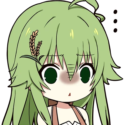 for, dong-jin rice-hime, chibi vocaloids gumi, green anime icon, anime drawings of girls