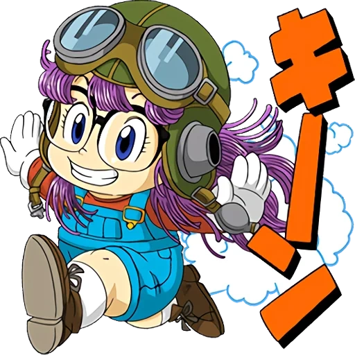 dr slump, arale, robert slump аниме, manifest anything стикеры, slump