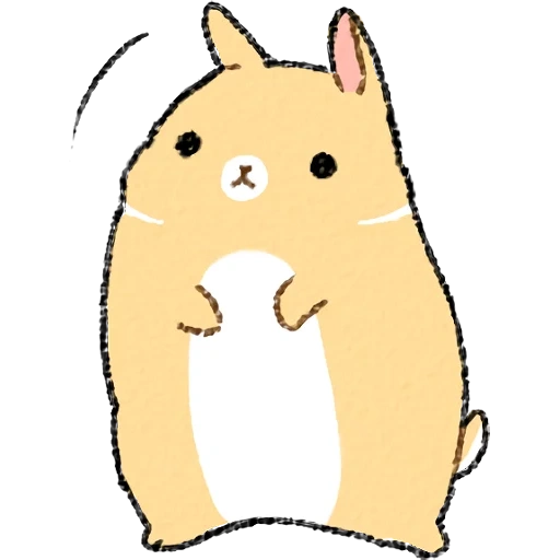 hamster, les jambons sont mignons, dessin de hamster, hamsters mignons