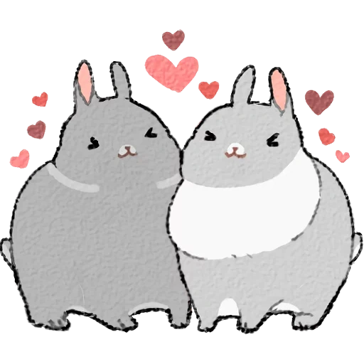 lovely, pushin kat, rabbit machiko, cute rabbits