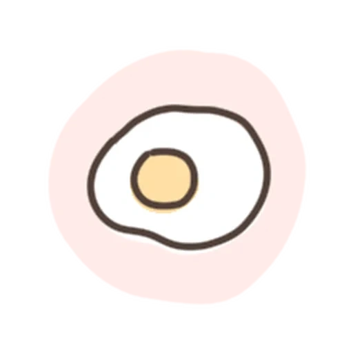 яичница, яичница рисунок, яичница мультяшная, яичница карандашом, яичница одной линией