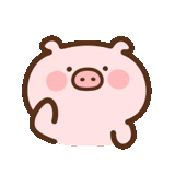lovely, splint, cute stickers, cute little pig