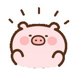 lovely, pumped purine, cute stickers, sketch of piglet