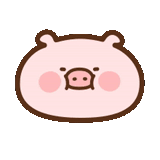 yang indah, babi kecil itu lucu, stiker yang lucu, pola babi, babi kecil itu lucu