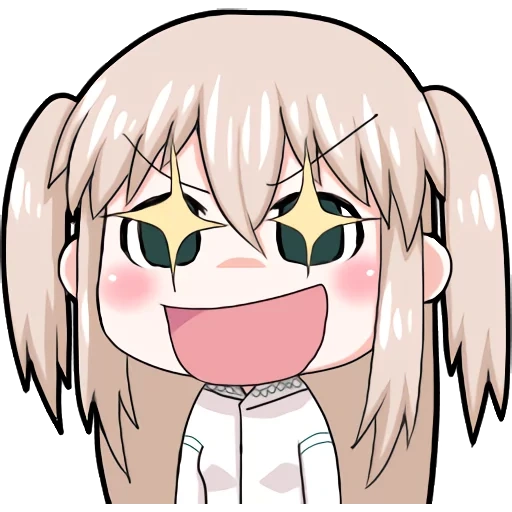 hari, chibi, anime, karakter anime, emoji anime park