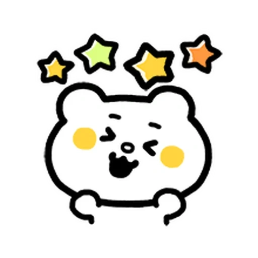 cat, tsune logo, betak kuma heart, cute pattern sticker