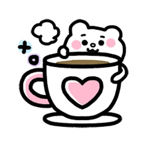 café, kawaii, café kitty, desenhos fofos, kawaii coloring coffee