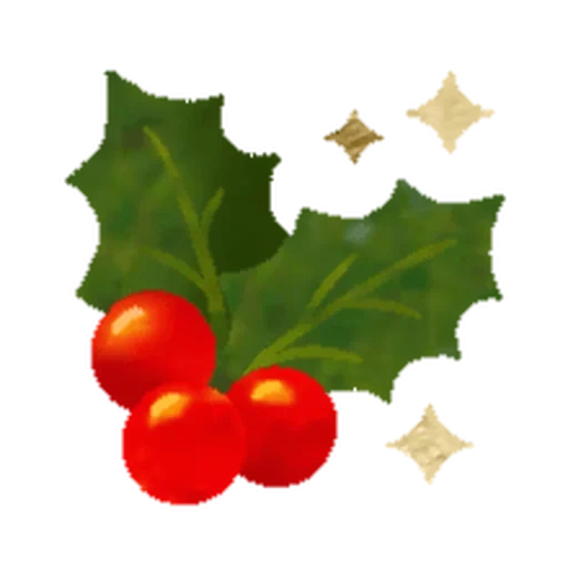 падуб, листья падуба, christmas holly, листья омелы вектор, новогодние ягоды листьями