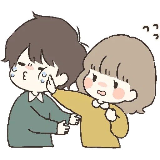 honey couple стикеры телеграмм, рисунок, telegram sticker, телеграмма, little bunny