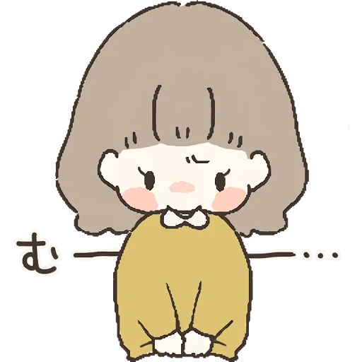 рисунок, стикеры, стикеры девушки, kawai sad girl, telegram stickers