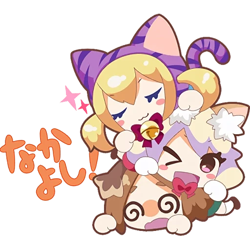 anime, tokoh tebing merah, karakter anime, yukari yakumo chibi, kirakira seoul sweets