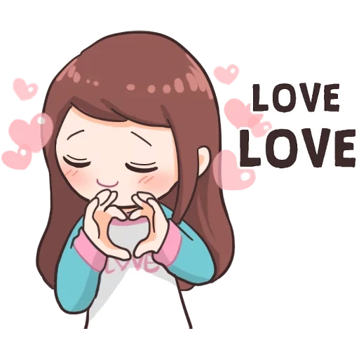 рисунок, корейские, мем корейские, аниме милые рисунки, sweet and cute love