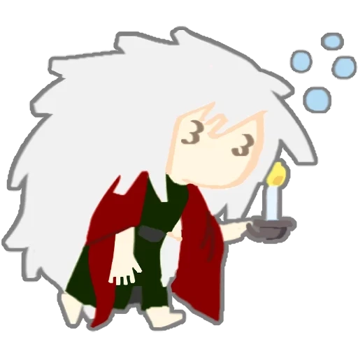 rockstar cooki ras, jiraiya chibi, chibi personnages anime, personnages anime, jirai chibi