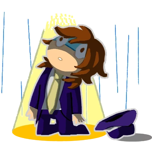 a hat in time snetcher and a haller, art frisk, anime, anime fan art, fictional character
