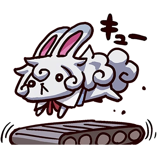 hare, anime, rabbit stickers