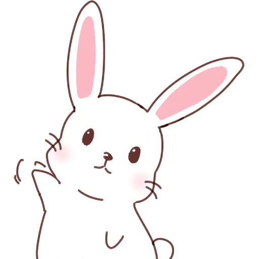 conejo, dibujo de conejo, pequeño conejo, nyachny bunny a panamá, conejos de dibujos animados kawaii