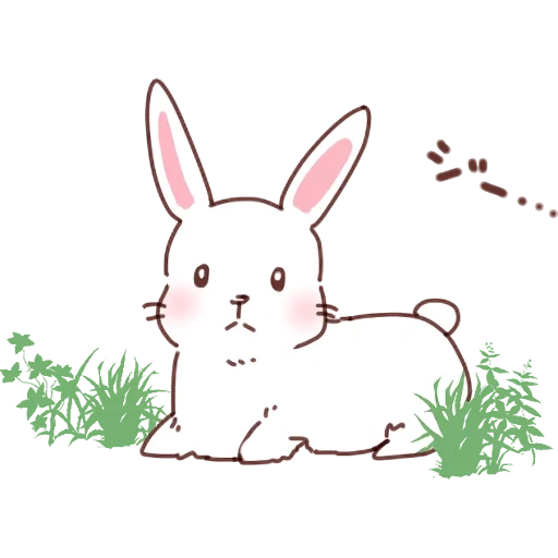 rabbit, rabbit, rabbit drawing, the stickers are cute rabbits, lovely muzzles of bunnies
