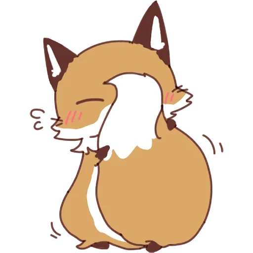 лисичка, fox anime, чиби лисичка, японские лисы