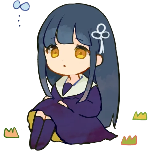 tsuki tsuda, idee per anime, l'arte della ragazza, i personaggi degli anime, hinata hyuga chibi