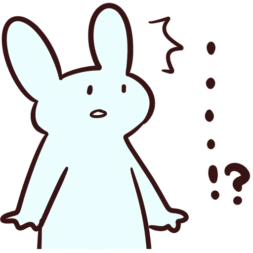 rabbit, кролик, мультяшный кролик, милый зайчик для срисовки, кролик покер фейс
