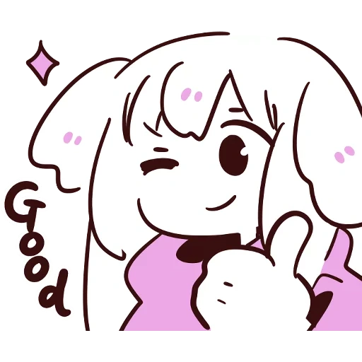 asriel, azriel, petite fille, autocollants, kemomimi