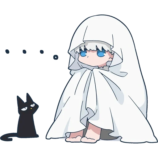 anime, anime lucu, karakter anime, tubaruru ghost, gambar anime lucu