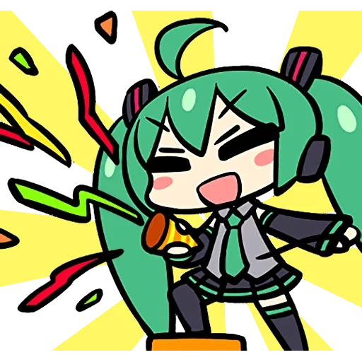 miku, miku miku, chibi vocals, chipi hazin meiku