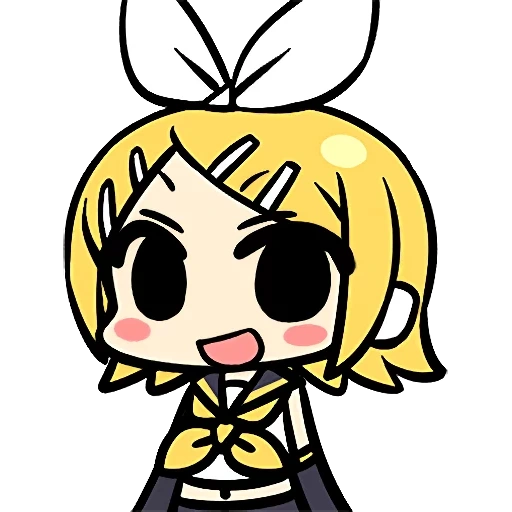 chibi, rin chibi, reina chibi, miku hatsune, kagamin rin chibi