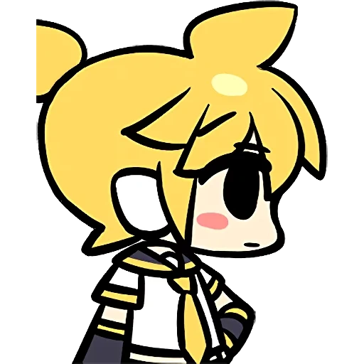 chibi, humain, rin len chibi, personnages d'anime, vocaloïdes de shimedi