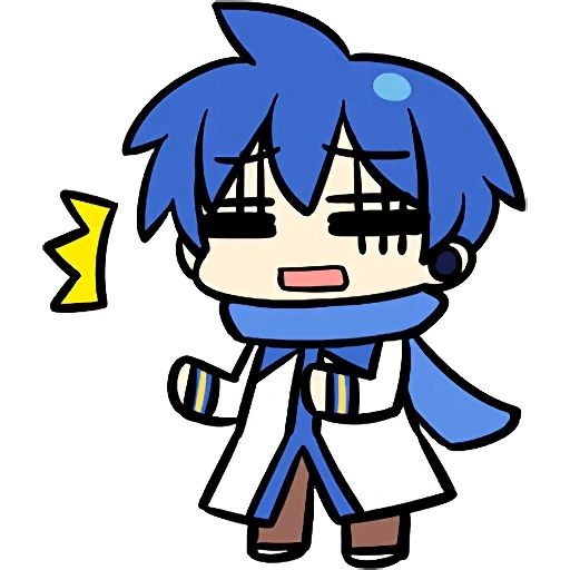 kaito, chibi kaito, kaito vocaloid, kato hunt chibi, kaito vocal chibi