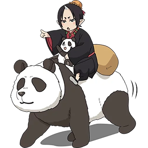 панда аниме, панда тануки, панда, персонажи аниме, панда папанда