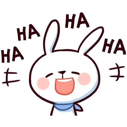 rabbit, japanese smiley rabbit, korean rabbit smiling face