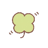 clover 2d, foglie di trifoglio, carino quadrifoglio, sfoca l'immagine, un quadrifoglio