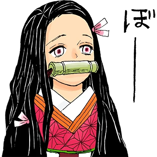 nezuko art, nezukokars, xiangteng ningzi, cartoon character, kamito noko