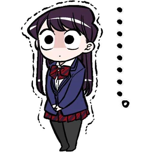 komi san, komi san chibi, caracteres dibujos de anime