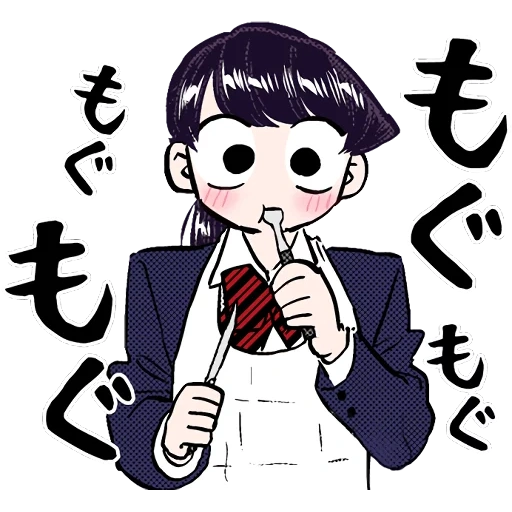 figura, montanha komi, komi st chibi, animação komi san wa komyushou desu