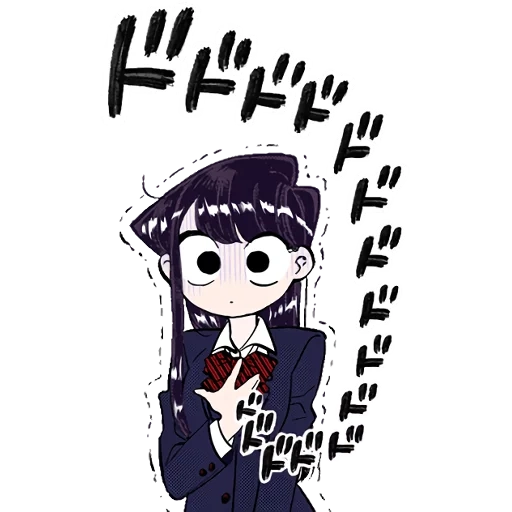 komi, anime de bande dessinée, komi saint chibi, personnages d'anime