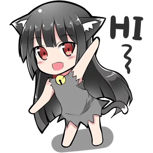 chibi, anime kawaiwai, gerbang merah xiong gate, seni animasi chibi, karakter anime