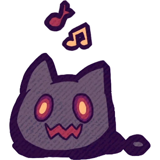 game, anime, chat de chomusk, jeu de neptune, gengar pokémon chibi