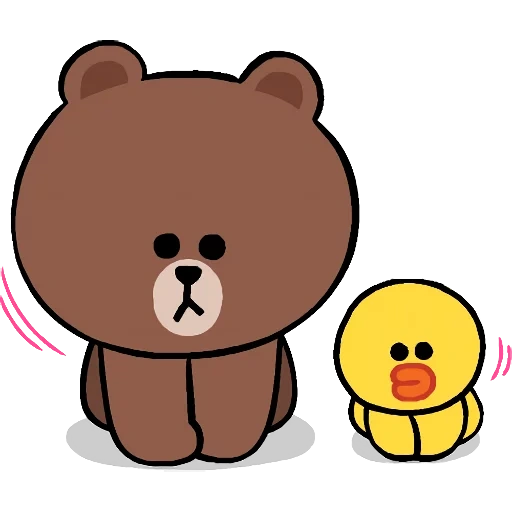 brown line, close friend, line friends, cubs are cute, bear line friend brown