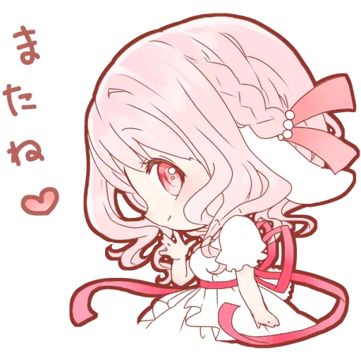 anime chibi, aoi akane chibi, personnages d'anime, anime dessins mignons, dessins d'anime de filles