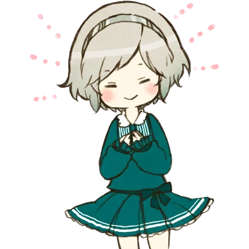 figure, cartoon cute, cartoon character, fujisaki chihiro animation