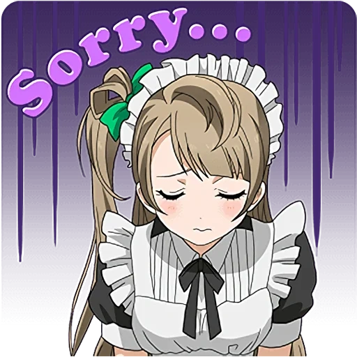 kotori minami горничная, love live school idol project, аниме kotori minami, minami kotori, горничная аниме ноэль