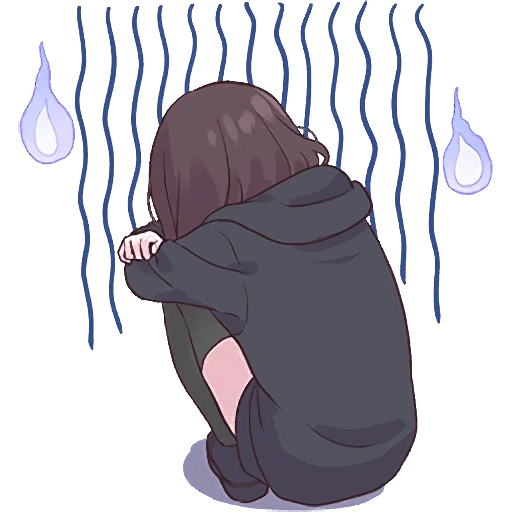 kayako chan, menhera-chan, der chan ist traurig, trauriger anime chan, männer chan ist traurig
