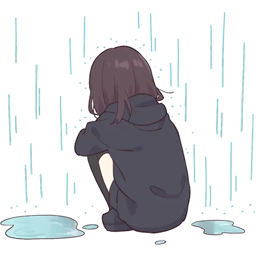 menhera chan, heaven is sad, sad animation, cartoon field sadness, menhela chen is sad