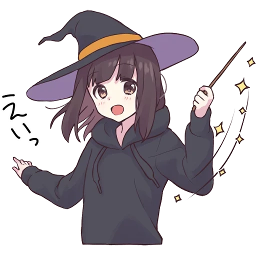 figure, cartoon witch, witch anime, witch anime, little witch