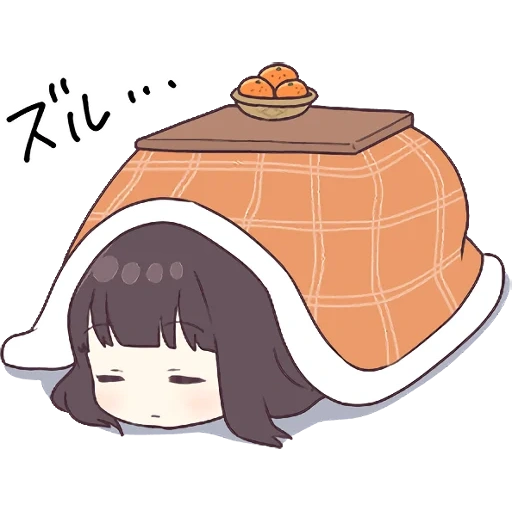 chibi, gambar, dan menhera, anime kotatsu, gambar anime