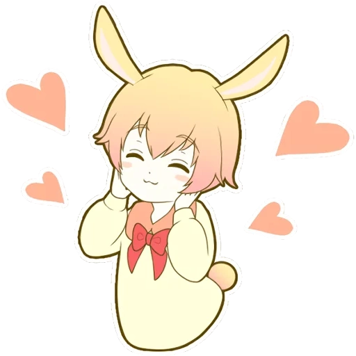 kun bunny, bunny-kun, sweetie bunny, anime characters, anime cute drawings