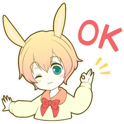 anime, kun bunny, bunny-kun, anime characters, anime cute drawings