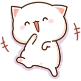 Mochi Mochi Peach Cat :: @line_stickers